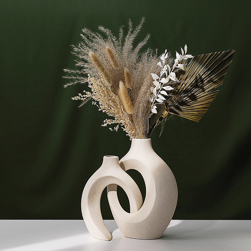 Ceramic White Hydroponic Vase