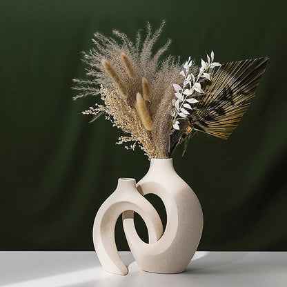 Ceramic White Hydroponic Vase