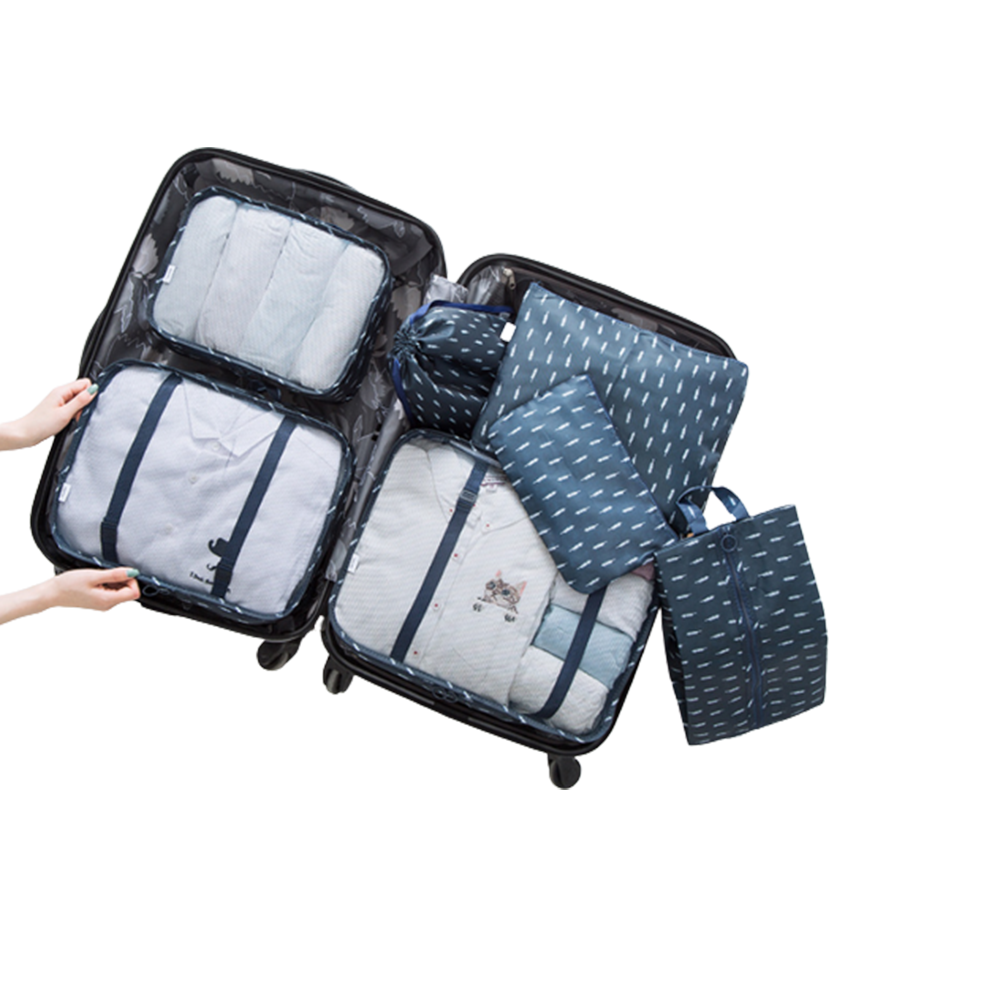 7-Piece Travel Bag Folders